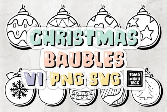 Christmas Baubles V1 PNG SVG Review