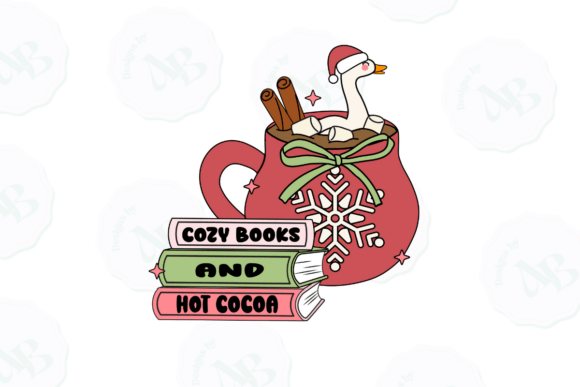 Christmas Bookish PNG Goose PNG for Illustrations