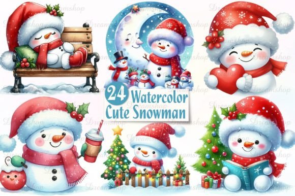Christmas Cute Snowman Sublimation: A Brand Designer's Review of Festive Illustrations