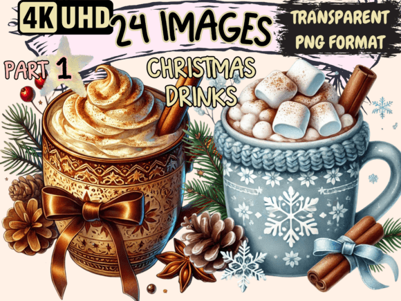 Christmas Drinks Clipart P1: A Designer's Real-World Embroidery Review