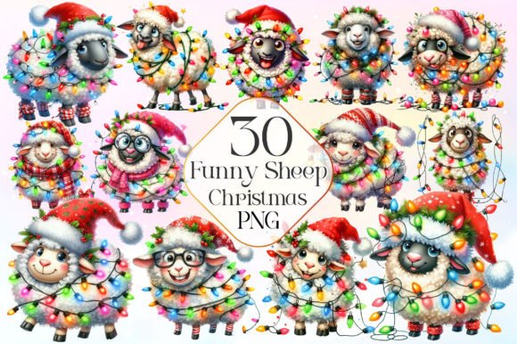 Christmas Funny Sheep Clipart PNG: A Review for Illustrations
