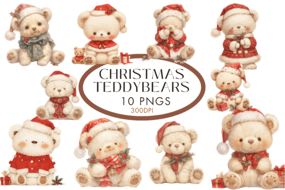 Christmas Teddybear Clipart: A Designer's Review of Seasonal Illustrations