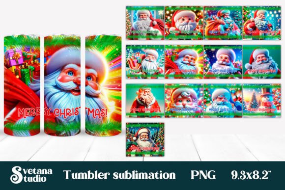 Christmas Tumbler Bundle Sublimation: Modern Illustrations for Holiday Brands