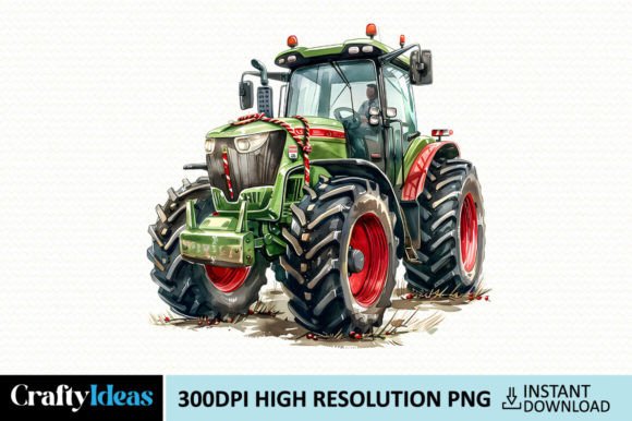 Cottage Farm Christmas Clipart for Seasonal Illustrations