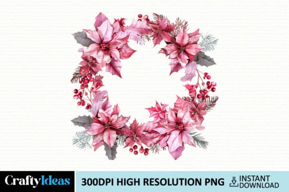 Cute Pink Christmas Clipart Review for Embroidery