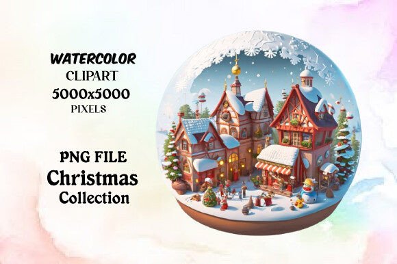 Winter Christmas Festive Holiday House C: A Brand Designer's Review of Seasonal Illustrations